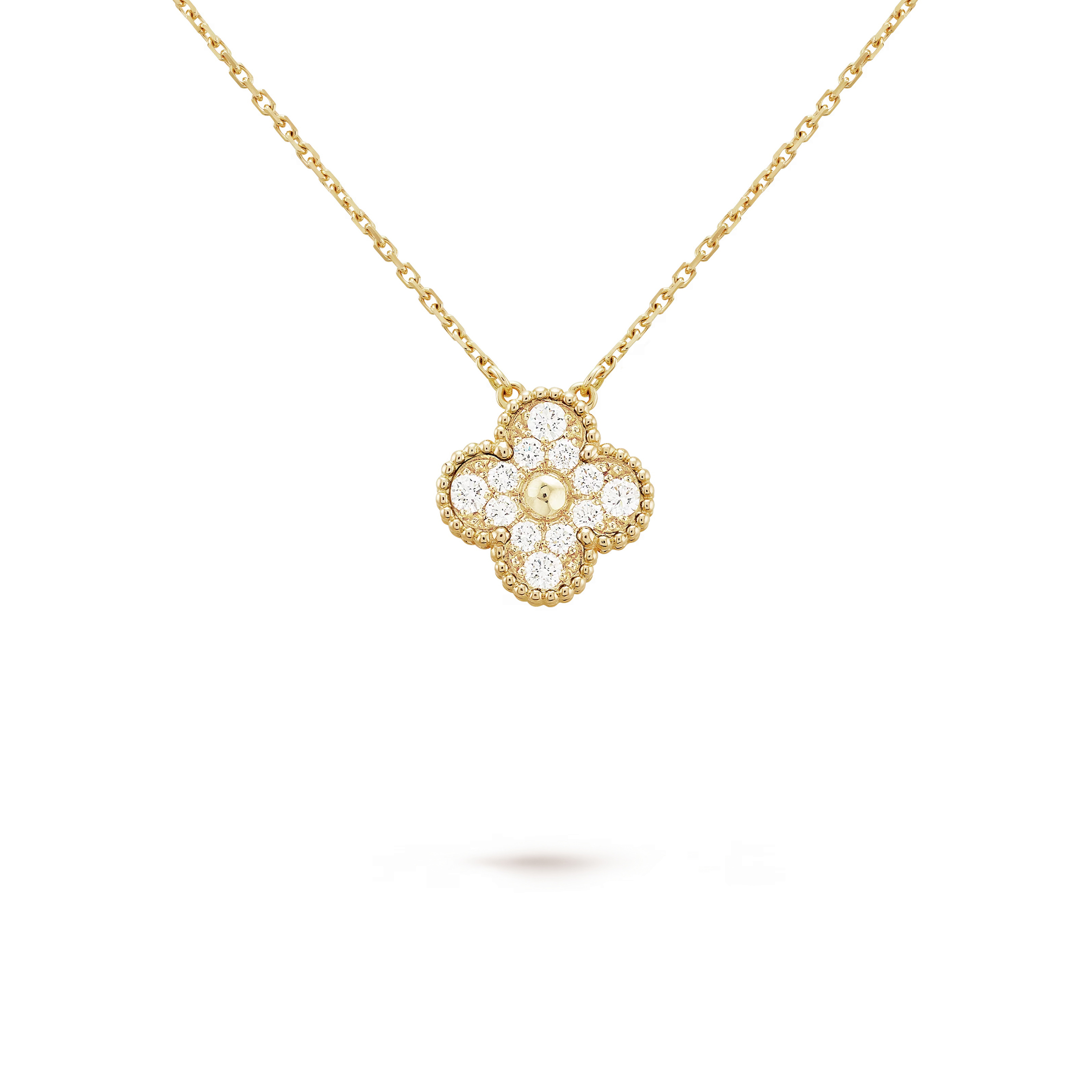 VAN CLEEF VINTAGE ALHAMBRA PENDANT18K YELLOW GOLD, DIAMOND VCARA45300